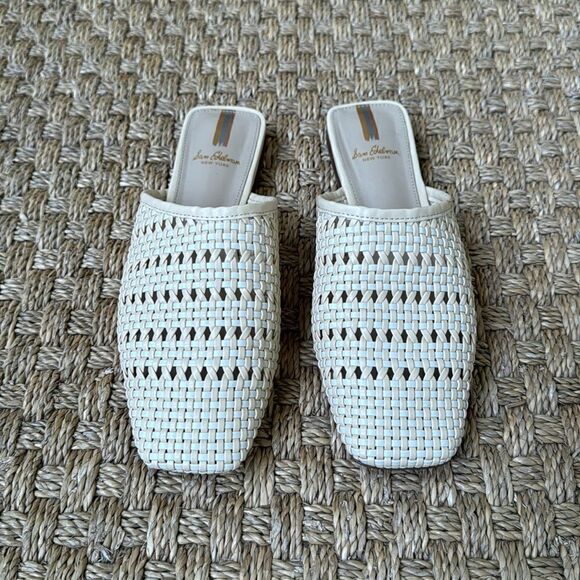Great Condition Worn Once Braided Slide Flat Mule By Sam Edleman - Picture 1 of 6